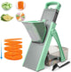 Safe Mandoline Slicer, Vegetable Chopper With Adjustable Thickness, Onion Chopper, Multifunctional Vegetable Cutter Slicer Dicer For Potato Tomato, Kitchen Salad Chopper With Container