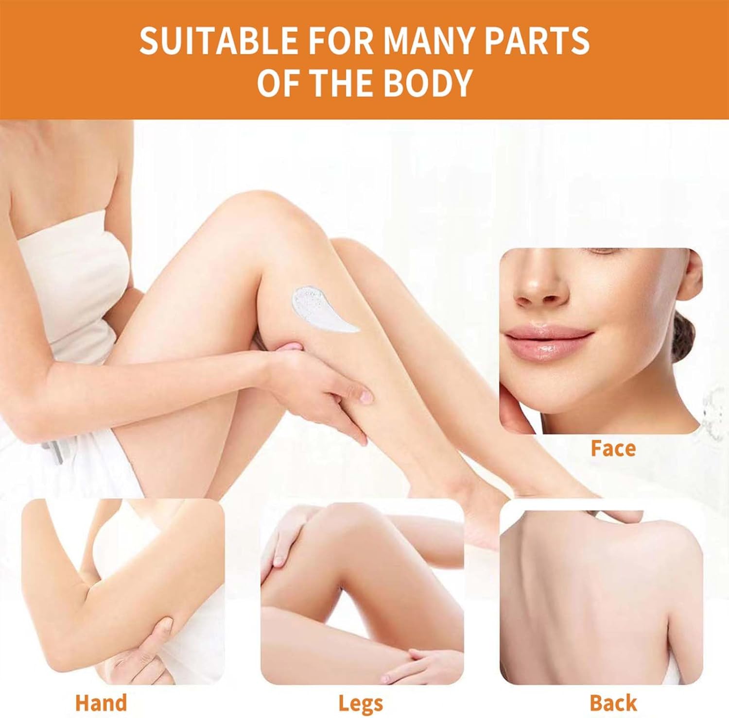 Orange Exfoliating Gel, Moisturizer Face Body Scrub Gel, Deep Cleansing Moisturizing - image 5