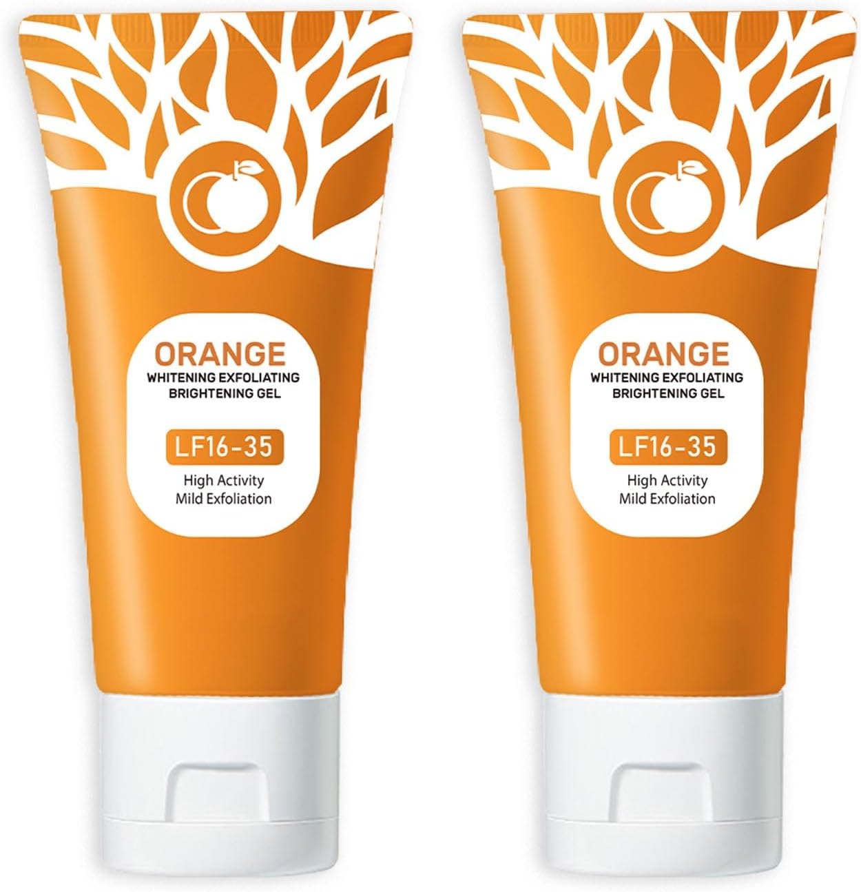 Orange Exfoliating Gel, Moisturizer Face Body Scrub Gel, Deep Cleansing Moisturizing
