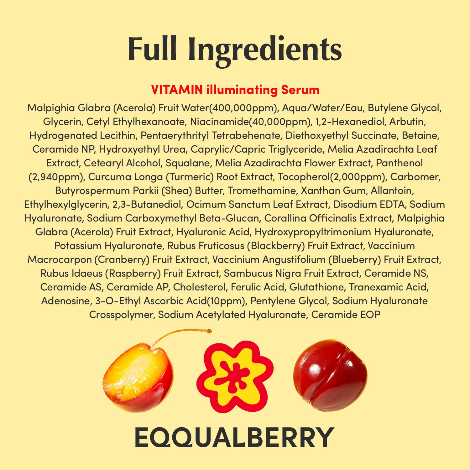 Eqqualberry Deep Cera Vitamin Illuminating Serum 30ml | Brightening Vitamin C Face Glow Serum with Hyaluronic Acid & Vitamin E - image 7