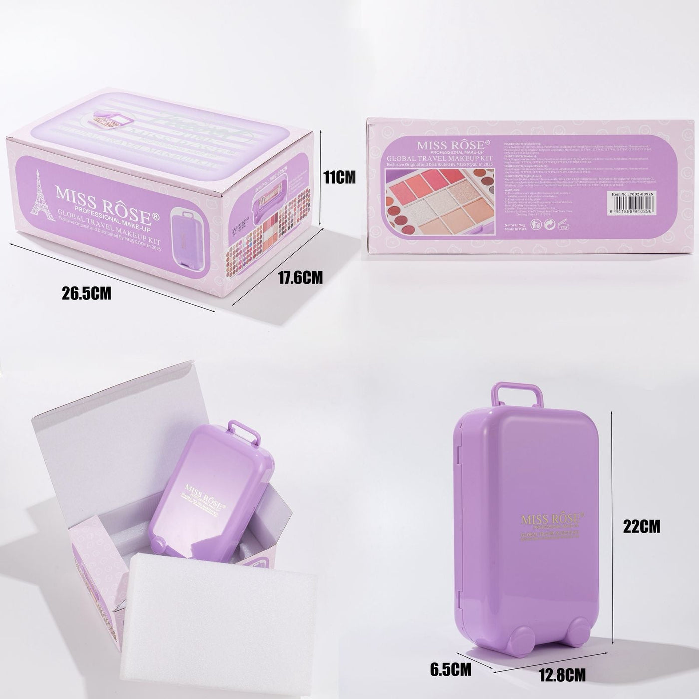Miss Rose - Time Global Travel Makeup Kit Ⓢ - image 4