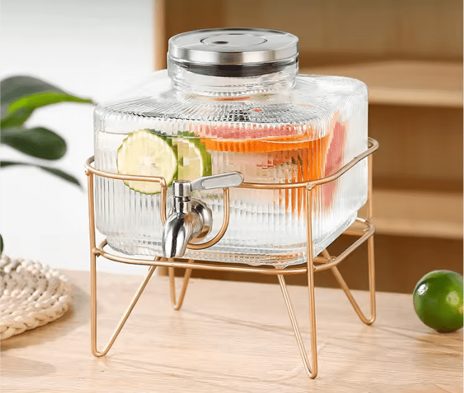 Glass Water Server with Stand - image 1